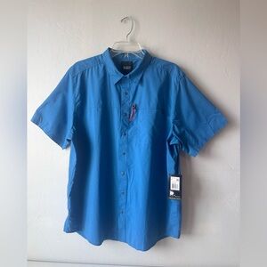 NWT 5.11 Tactical Men's Blue Casual Button Down Shirt Size Large